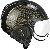 CGM EBI skihelm unisex volwassenen, zwart goud pareleffect, M (57-58cm)