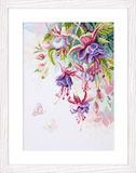Vervaco Fuchsia Aida Cross Stitch Kit