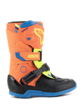 Alpinestars Bottes Tech 3S Enfant Orange Fluo Émail Bleu Yel Fl