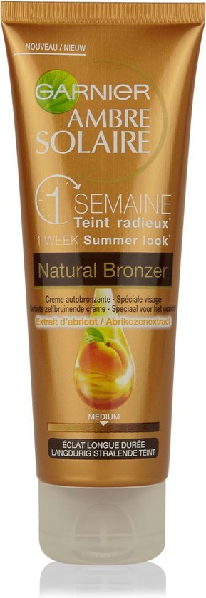 Garnier Ambre Solaire Natural Bronzer One Week Summer Look Zelfbruinende Gezichtsrème - 50 ml - Gezichtsbruiner
