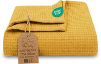 Babydeken, ASE Spolka Akcyjna Wafeldeken Baby Hele Jaar 75x100 cm - Toffee