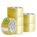 m-office Cinta Adhesiva Transparente, Cinta de Embalar Adhesiva para Embalaje de Cajas, Envíos, Mudanzas y Manualidades, Precinto Transparente Seguro y Resistente (36mmx120m, x6)