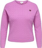 ONLY CARMAKOMA Gebreide trui Plus Size - roze