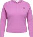 ONLY CARMAKOMA Gebreide trui Plus Size - roze