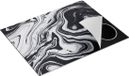 Chefcare Inductie Beschermer Abstracte Kunst - Zwart met Wit - 77x59 cm - Inductie Mat