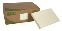 APLI 18321 CLASSIC zelfklevende notities, 125 x 75 mm, 12 blokken à 100 vellen, geel