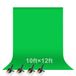 Emart 3 x 3,6 m groene mousseline achtergrond voor fotografie