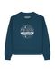 Watapparel Sweatshirt 'Mountains By Night' petrol / wit