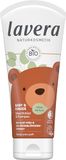 lavera Baby & Kids Waslotion en shampoo - huidvriendelijk - zachte reiniging - zonder geur- en conserveringsmiddelen - veganistisch - natuurlijke cosmetica - 200 ml