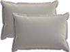 vidaXL Kussensloop 2 st houten grijs 30 x 50 cm polyester