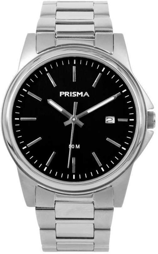 Prisma Heren Edelstaal 5 ATM horloge P.1695