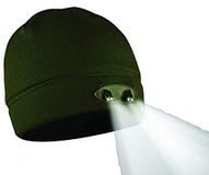 Panther Vision Gorro 4 LED integrados Baskenmuts, Verde Oscuro, Talla Eén maat