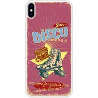 Apple iPhone XS Versterkt hard hoesje - ontwerp retro disco