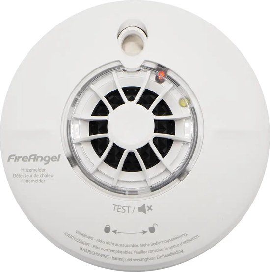 FireAngel WHT-630-EUT Hittemelder - Draadloos koppelbaar - 10 jaar accu