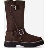 UGG® Uptowner-bikerlaars in Dusted Cocoa, Maat 43, Wol/Polyester