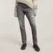 G-Star Viktoria High Straight Femme Jeans 26/30 Coton Faded Grey Foothills