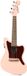 Fender Fullerton Jazzmaster Uke WN Tortoiseshell Pickguard Shell Pink Electric-Acoustic Ukulele