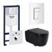 GROHE QeramiQ Dely Swirl Toiletset - Mat Zwart