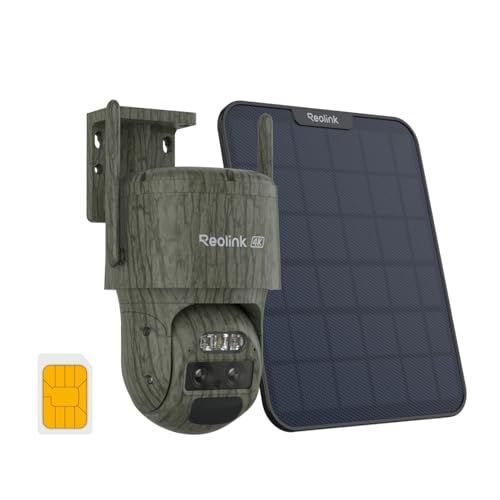 Reolink TrackMix LTE Trail + Zonnepaneel 4K Dual Lens 4G LTE Mobiele Beveiligingscamera