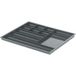Häfele Bac à compartiments H4103 Tiroir Rangement d'ustensiles avec 11 compartiments 332x277x18,5 mm anthracite
