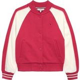 Tommy Hilfiger Girls Col Block Emb Varsity Vintage Cerise/ancient White Taille: 8Y