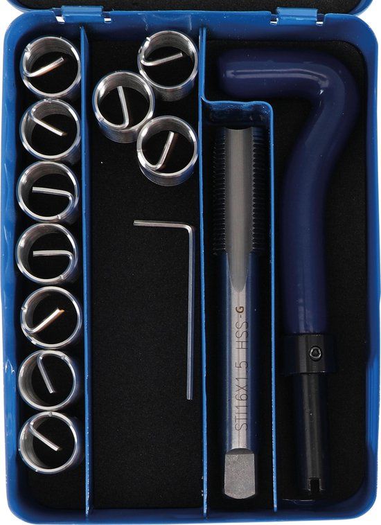 BGS - Schroefdraad reparatieset - M16 x 1.5 - 12-delig - BGS9432