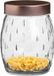 Urban Living Voorraadpot Beau - 1.2L - Glas - Koperen Deksel