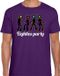 Bellatio Decorations Verkleed shirt heren - eighties party - paars - 80s - foute party - carnaval S