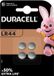 Duracell 3x Piles bouton LR44 4 pièces