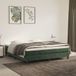 Matelas à ressorts ensachés medium 160x200x20 cm velours vert foncé