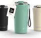 LARS NYSØM Rørelse Thermo Coffee Mug-to-go 500ml - BPA-vrij met Isolatie - Met Draagriem & Tritan Deksel (Aqua Turquoise)