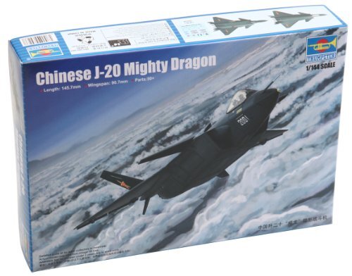 Trumpeter 03923 Modelbouwpakket Chinese J-20 Mighty Dragon