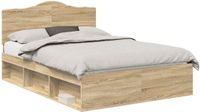 vidaXL Bedframe Sonoma Eik 150 x 200 cm Massief Grenenhout