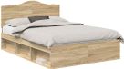 vidaXL Bedframe Sonoma Eik 150 x 200 cm Massief Grenenhout