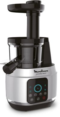 Moulinex Juice & Clean ZU420E Slowjuicer - 150W - Aluminium/Zwart