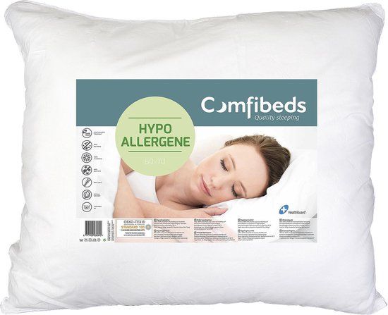 Comfibeds Hypoallergeen Hoofdkussen 60 x 70 cm - Wit