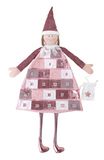 Rayher Adventskalender Om Te Vullen, Stof, Rosé, 118 X 53 Cm, Wit En Roze