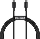 Baseus USB-C naar USB-C kabel Max 100 Watt - Zwart - 1 meter