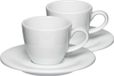 Mahlwerck - Set de 2x tasse à expresso barista, 80 ml, blanc