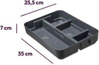 5five Five® Stevige opbergbox - Grijs - Kunststof - Stapelbaar, Nestbaar, Met deksel