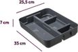 5five Five® Stevige opbergbox - Grijs - Kunststof - Stapelbaar, Nestbaar, Met deksel