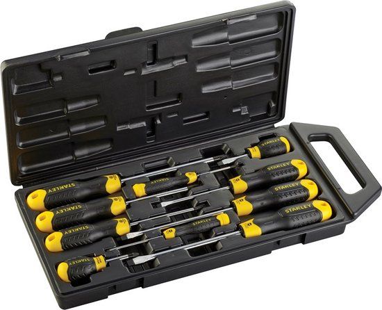 STANLEY CushionGrip Screwdriver Set - 10 Piece