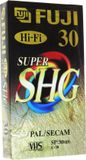 Fujifilm E-30SHG VHS SHG Cassette 30min Double Coating