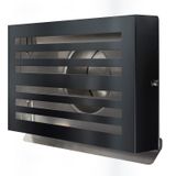 Paneir PREMIUM LINE Design gevelkap BETA Ø 150mm met terugslagklep - ZWART RAL7021