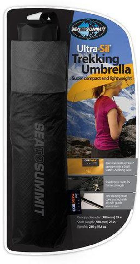 Sea to Summit - Trekking Umbrella - Reisparaplu - Zwart - 280g - 96cm doorsnede