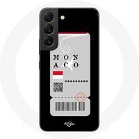 Maniacase Hoesje voor Samsung Galaxy S21 FE Air ticket Monaco