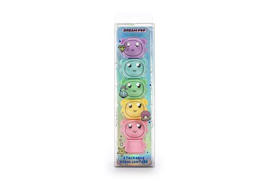 Dream Pop Axelot - Stapelbare Highlighters - Set van 6 Kleuren
