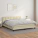Maison Exclusive - Lit boxspring avec matelas Crème 180 x 200 cm, simili cuir