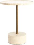 Light & Living Bijzettafel Civita - Bruin - Ø41x53cm - Beton/Metaal