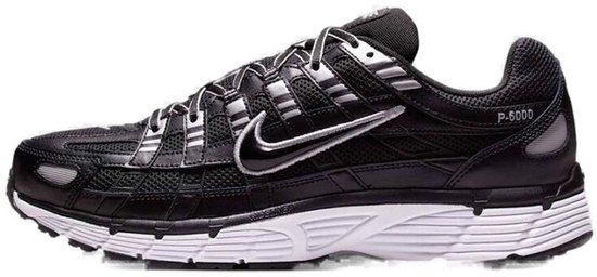 Nike P-6000 Black White Metallic Silver - Maat 36